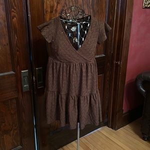 Ruffled eyelet dress